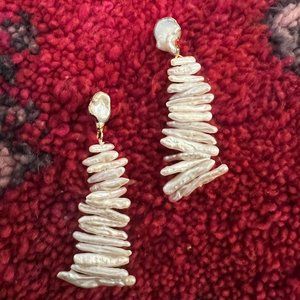 Baroque Pearl Statement Earrings